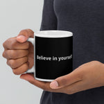 Personalized Dragon Coffee Mug - Black mug template, handle on left | Our Phoenix Rise