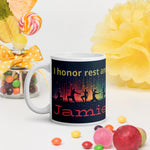 Personalized Yoga Affirmation Mug - 11oz Ceramic Body Detail | Our Phoenix Rise