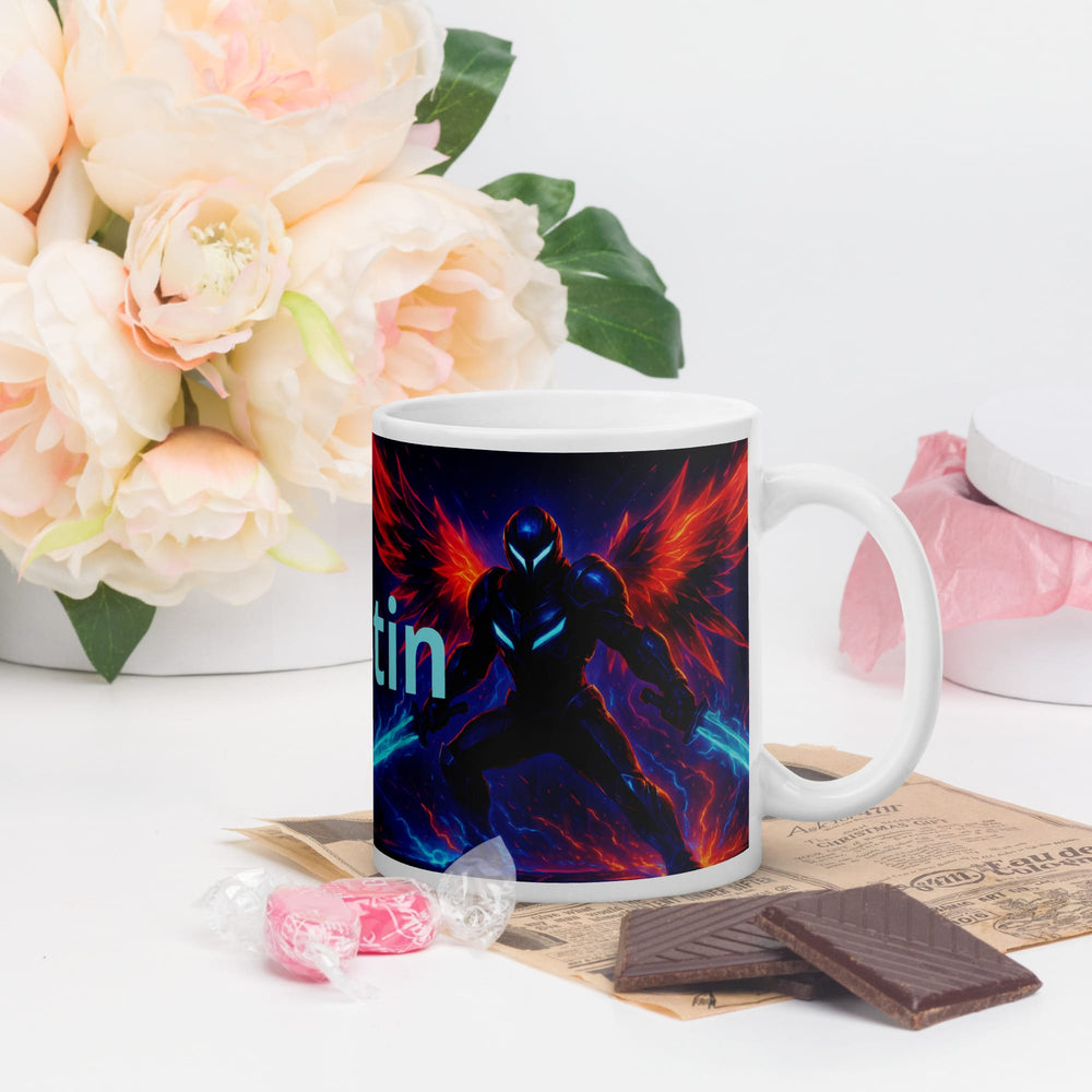 Personalized Space Warrior Glossy Mug