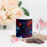 Personalized Space Warrior Glossy Mug - 11 oz handle on right | Our Phoenix Rise