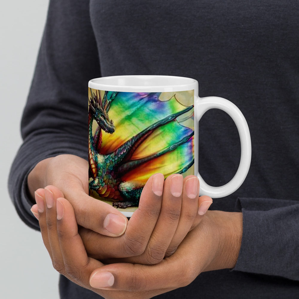 Personalized Rainbow Dragon Coffee Mug