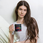 Personalized Yoga Jazz Coffee Mug - 11 oz white, woman holding | Our Phoenix Rise