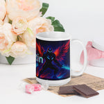 Personalized Space Warrior Glossy Mug - 15 oz handle on right | Our Phoenix Rise