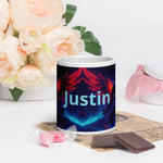 Personalized Space Warrior Glossy Mug - 20 oz front view | Our Phoenix Rise