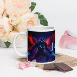 Personalized Space Warrior Glossy Mug - 20 oz handle on left | Our Phoenix Rise