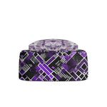 Purple Geometric Backpack - Front angled view | Our Phoenix Rise
