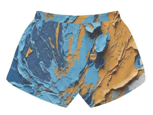 "Cracked Paint" Abstract Athletic Shorts| Iron Phoenix GHG