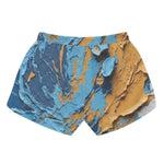 Cracked Paint Abstract Athletic Shorts Detailed View 2 | Our Phoenix Rise