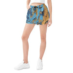 Cracked Paint Abstract Athletic Shorts Detailed View 5 | Our Phoenix Rise