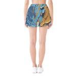 Cracked Paint Abstract Athletic Shorts Detailed View 4 | Our Phoenix Rise
