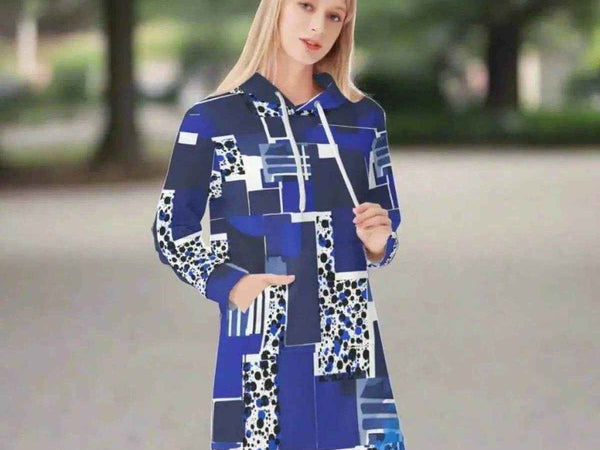 Print Geometric Hoodie Dress (4 Styles)| Iron Phoenix GHG