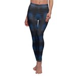 Stillness Luxury Meditation Leggings - Detail View Blue Lotus | Our Phoenix Rise