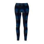 Stillness Luxury Meditation Leggings - Front View Blue Lotus | Our Phoenix Rise
