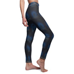 Stillness Luxury Meditation Leggings - Lifestyle Shot Blue Lotus | Our Phoenix Rise
