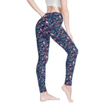 Planetary Print Leggings High Waisted Galaxy Yoga Gaming Tights Detailed View 5 | Our Phoenix Rise