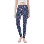 Planetary Print Leggings High Waisted Galaxy Yoga Gaming Tights Detailed View 3 | Our Phoenix Rise