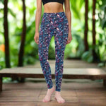 Planetary Print Leggings High Waisted Galaxy Yoga Gaming Tights Detailed View 4 | Our Phoenix Rise