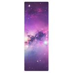 Galaxy Nebula Purple Yoga Mat - Rolled Up Product View | Our Phoenix Rise