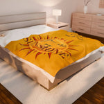 Personalized You Are My Sunshine Velveteen Plush Blanket - Corner Stitching - Detail 37 | Our Phoenix Rise
