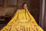 Personalized You Are My Sunshine Velveteen Plush Blanket - Bedside Mockup - Detail 30 | Our Phoenix Rise