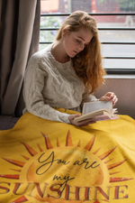 Personalized You Are My Sunshine Velveteen Plush Blanket - Reading Chair - Detail 31 | Our Phoenix Rise